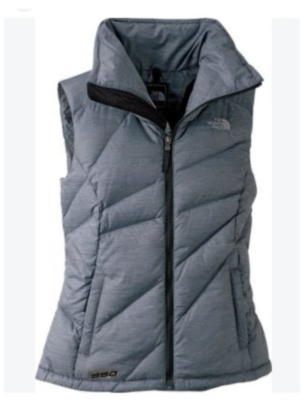 The North Face Grey 550 Down Puffer Vest Women’s XL Quilted Gorpcore Outdoorsy